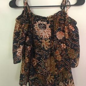 Madewell open shoulder top